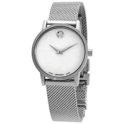 Pre-owned Movado Museum Classic Mop Dial Ladies Watch 0607350