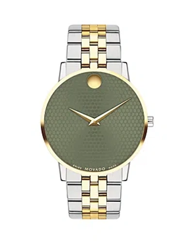 Movado Men's Museum Classic Stainless Steel & Goldtone Pvd Bracelet Watch/40mm In Two-tone