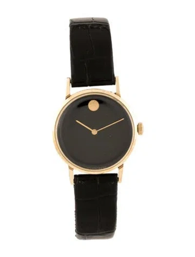 Pre-owned Movado Museum Classic Watch, 24mm In Multicolor
