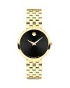 Movado Women's Museum Classic Yellow Goldtone Stainless Steel Bracelet Watch/29.5mm In Black/gold