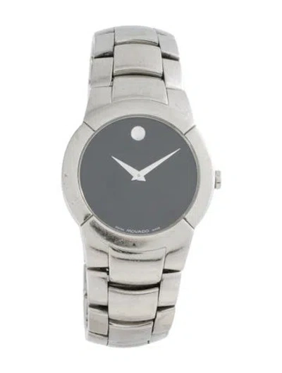 Pre-owned Movado Museum Monto Watch, 36mm In Multicolor