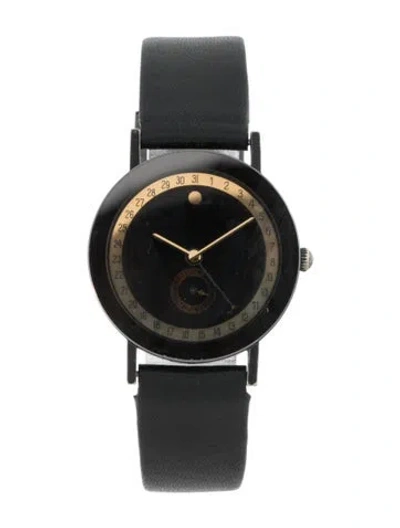 Pre-owned Movado Museum Pointer Date Watch In Multi