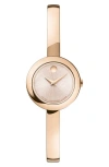 Movado Museum Round Bangle Watch, 21.50mm X 7.45mm In Gold