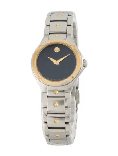 Pre-owned Movado Museum Se Watch, 25mm In Multi
