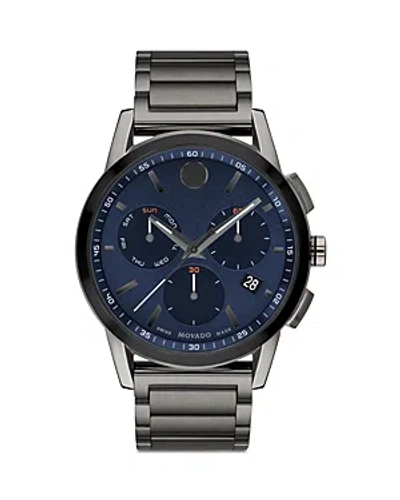 Movado Museum Sport Chronograph, 43mm In Blue/gray