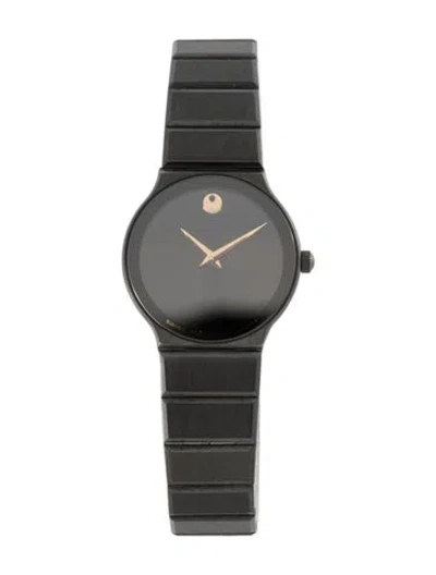 Pre-owned Movado Museum Watch, 23mm In Multicolor