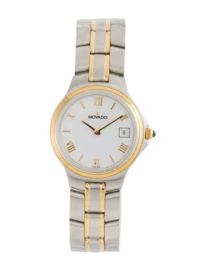 Pre-owned Movado Museum Watch, 24mm In Multi