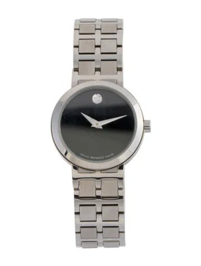 Pre-owned Movado Museum Watch, 24mm In Multi