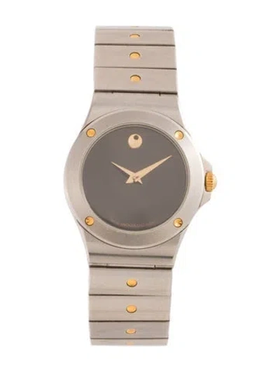 Pre-owned Movado Museum Watch, 25mm In Multi