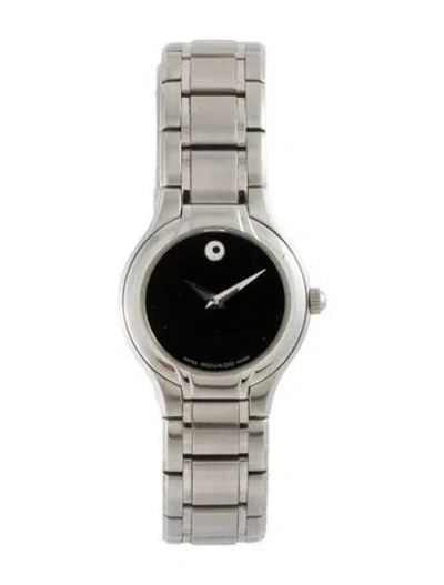 Pre-owned Movado Museum Watch, 25mm In Multicolor