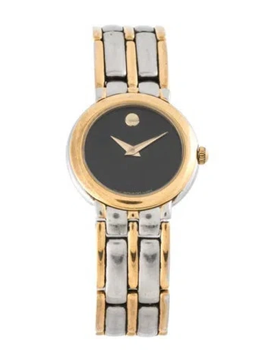 Pre-owned Movado Museum Watch, 25mm In Multicolor
