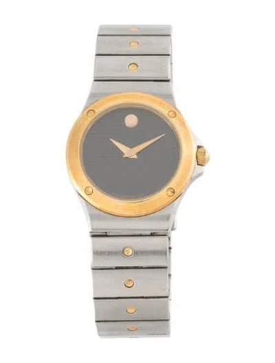 Pre-owned Movado Museum Watch, 25mm In Multicolor