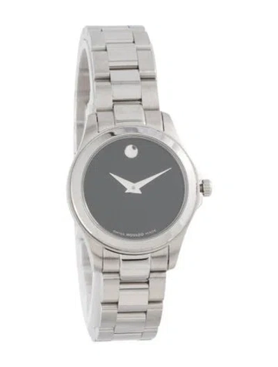 Pre-owned Movado Museum Watch, 26mm In Multicolor