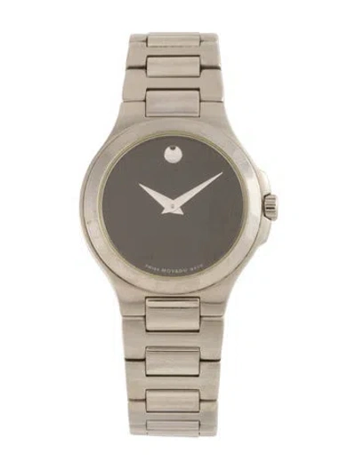 Pre-owned Movado Museum Watch, 27mm In Multi