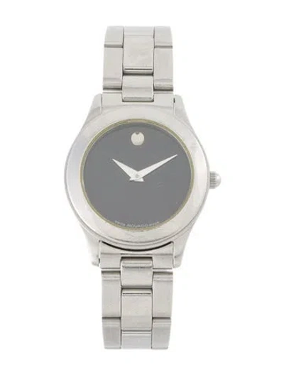 Pre-owned Movado Museum Watch, 28mm In Multi