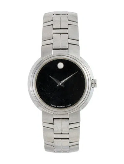 Pre-owned Movado Museum Watch, 28mm In Multi