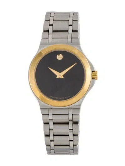Pre-owned Movado Museum Watch, 28mm In Multi