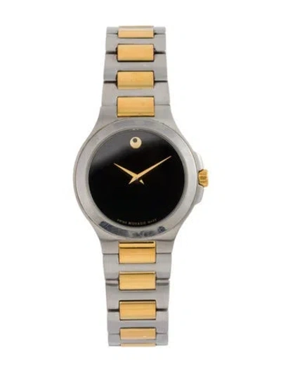 Pre-owned Movado Museum Watch, 28mm In Multi