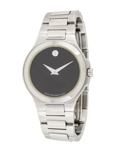 Pre-owned Movado Museum Watch, 28mm In Multi