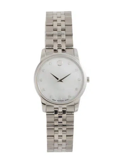 Pre-owned Movado Museum Watch, 28mm In Multi