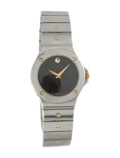 Pre-owned Movado Museum Watch, 28mm In Multicolor