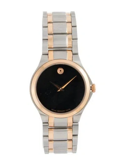Pre-owned Movado Museum Watch, 28mm In Multicolor