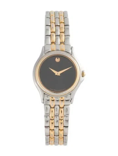 Pre-owned Movado Museum Watch, 28mm In Multicolor