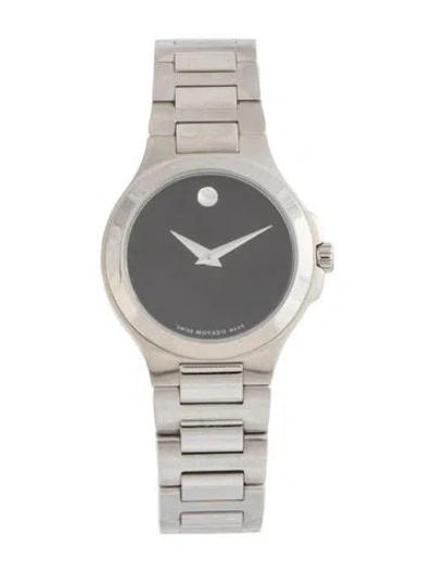 Pre-owned Movado Museum Watch, 28mm In Multicolor