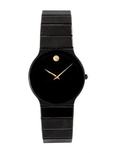 Pre-owned Movado Museum Watch, 32mm In Multi