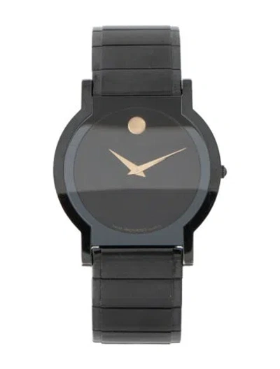 Pre-owned Movado Museum Watch, 33mm In Multi