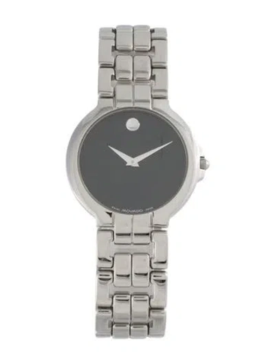 Pre-owned Movado Museum Watch, 34mm In Multi