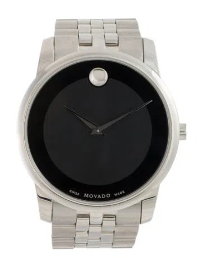 Pre-owned Movado Museum Watch, 40mm In Multi