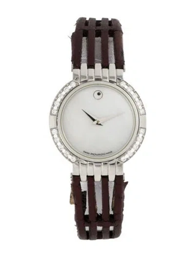 Pre-owned Movado Museum Watch In Multi