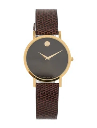 Pre-owned Movado Museum Watch In Multicolor