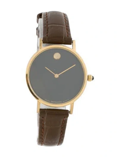 Pre-owned Movado Museum Watch In Multicolor