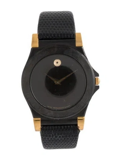 Pre-owned Movado Museum Watch In Multicolor
