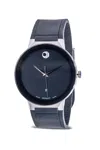 Movado Sapphire Rubber Mens Watch In Blue