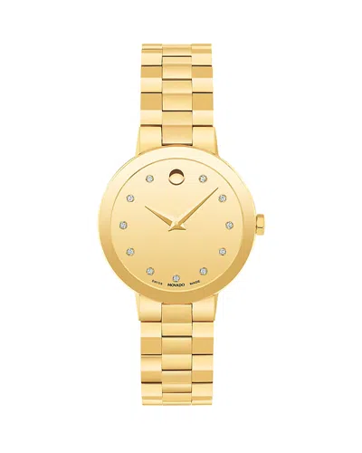 MOVADO SAPPHIRE WATCH, 28MM