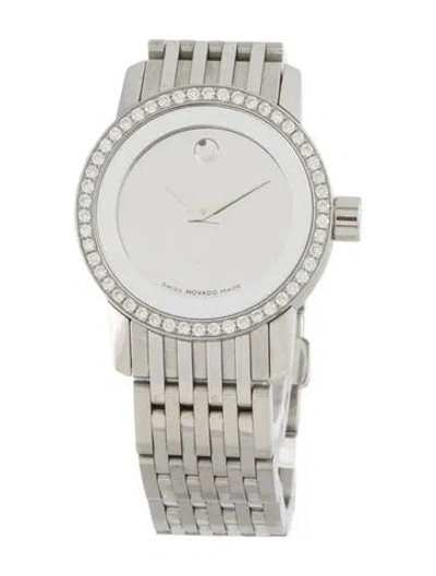 Pre-owned Movado Sapphire Watch, 28mm In Multi