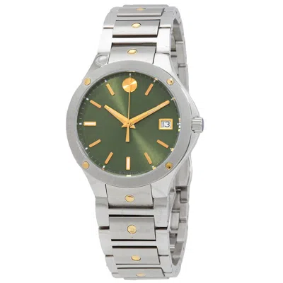 Movado Se Quartz Green Dial Ladies Watch 0607635 In Multi