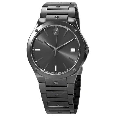 Movado Se Quartz Grey Dial Men's Watch 0607515 In Black / Grey
