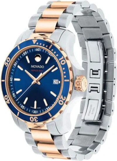 Pre-owned Movado Series 800 Blue Dial Men's Watch - 2600149 Quartz Watch