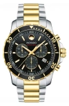 Movado 'series 800' Chronograph Bracelet Watch, 42mm In Silver/black/gold