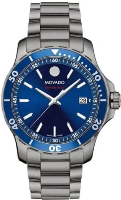 Pre-owned Movado Series 800 Quartz Blue Dial Unisex Watch 2600159 Quartz Watch