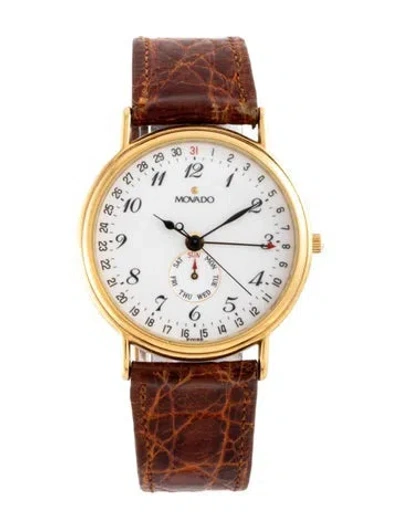 Pre-owned Movado Triple Date Moonphase Watch In Multi