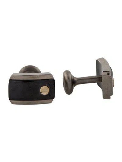 Pre-owned Movado Two-tone Cufflink In Multi