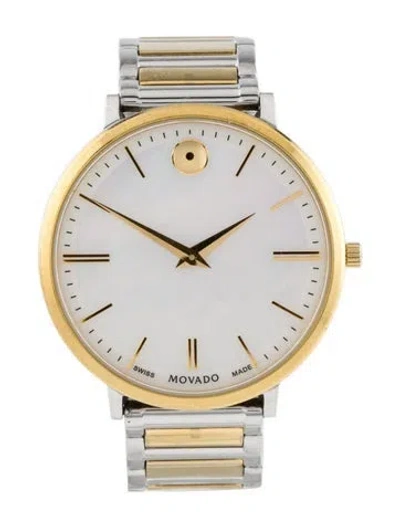 Pre-owned Movado Ultra Slim Watch, 35mm In Multicolor