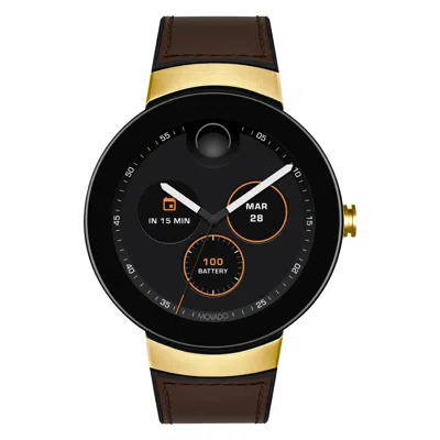 Movado Unisex's Connect Black Dial Watch
