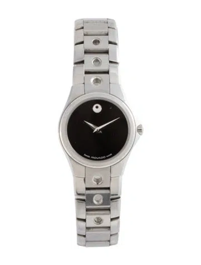 Pre-owned Movado Valeto Watch, 24mm In Multicolor