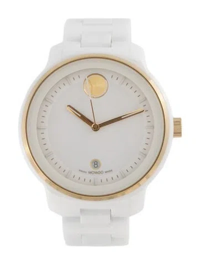 Pre-owned Movado Verso Watch, 38mm In Multicolor
